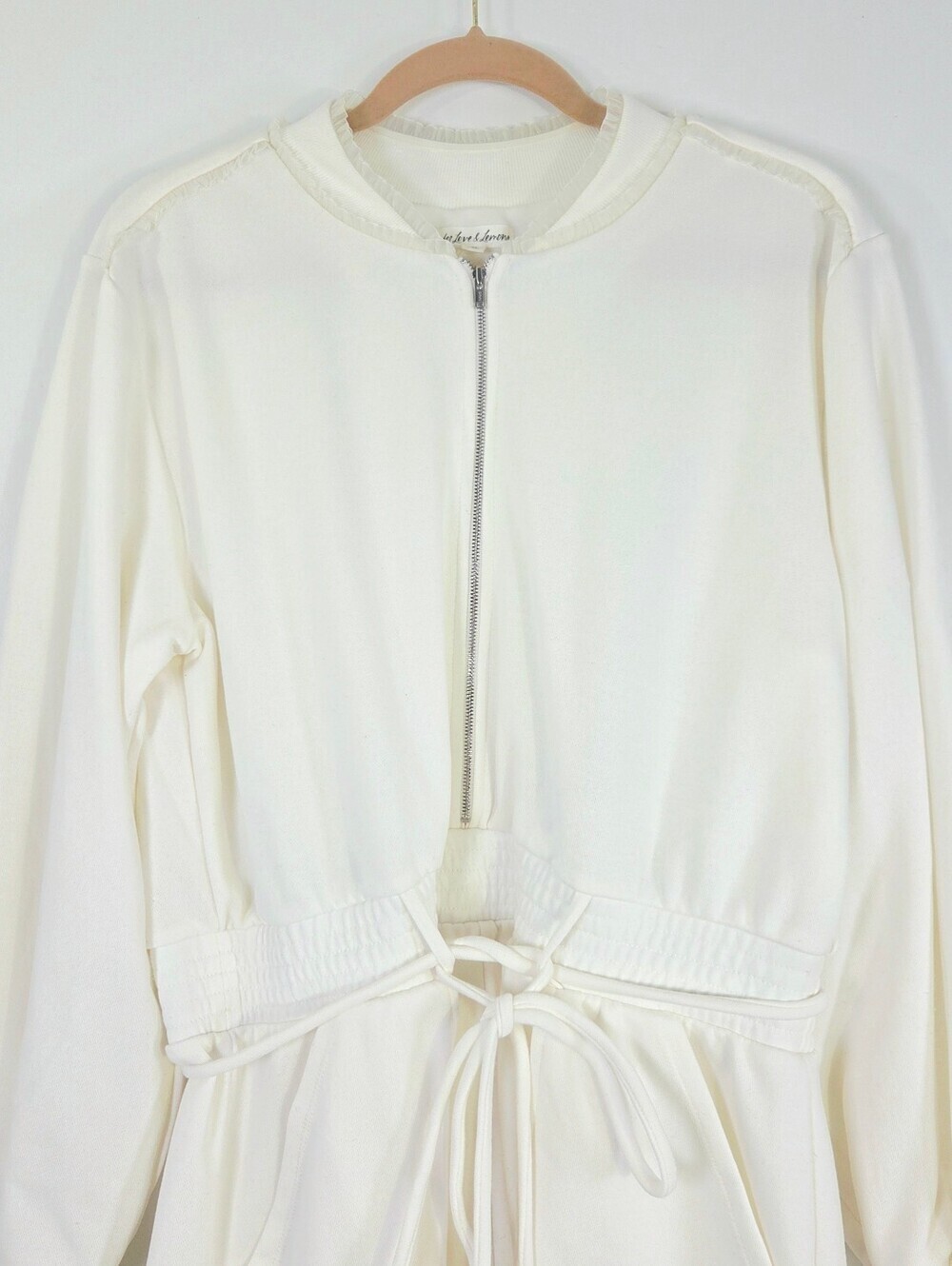 FOR LOVE & LEMONS RONNIE SWEATSHIRT MINI DRESS. - Picture 3 of 8